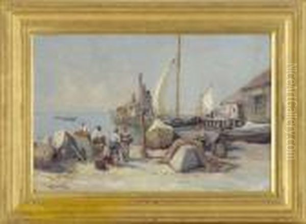 Macmillan Wharf, Provincetown Oil Painting by Arthur Vidal Diehl