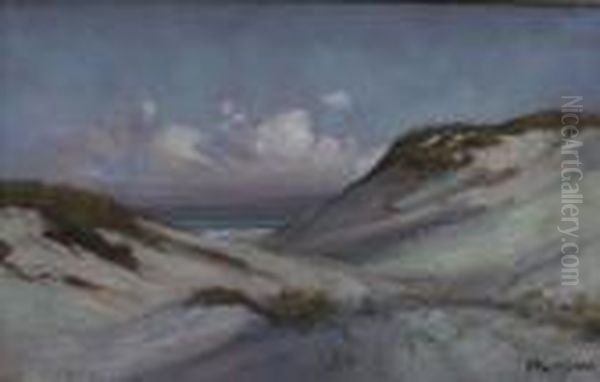 Cape Cod Dunes Oil Painting by Arthur Vidal Diehl