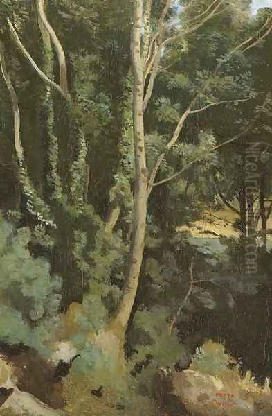 Paysage Oil Painting by Jean-Baptiste-Camille Corot