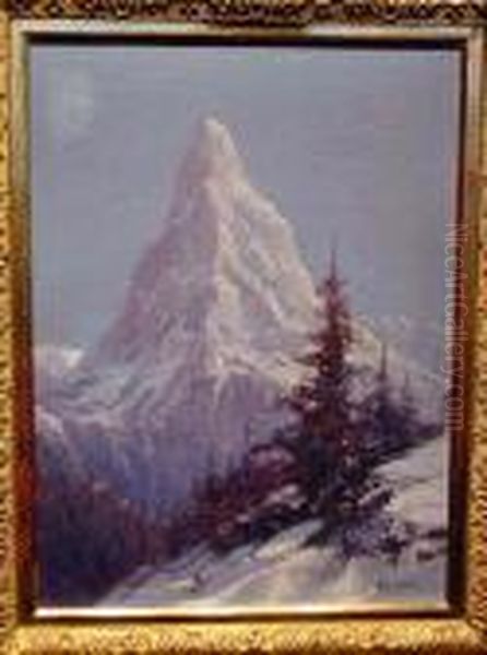 Matterhorn, Twilight Oil Painting by Arthur Vidal Diehl