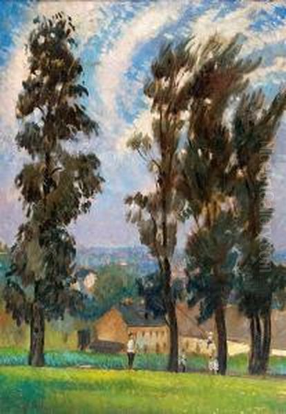 Pejzaz Oil Painting by Henryk Dietrich