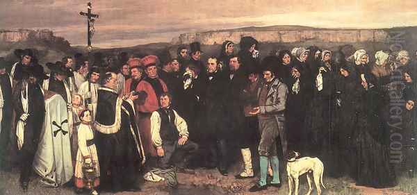 Burial at Ornans, 1849-50 Oil Painting by Gustave Courbet