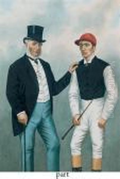 Lord Falmouth And Fred Archer Oil Painting by Richard Dighton