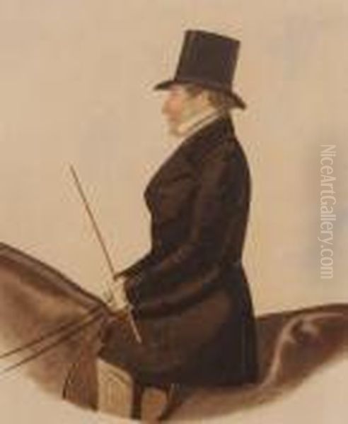 Portrait Of The Duke Of Wellington Oil Painting by Richard Dighton