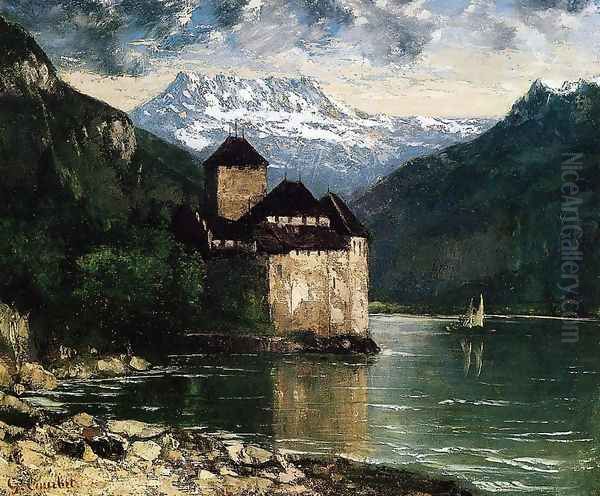 Chateau du Chillon I Oil Painting by Gustave Courbet