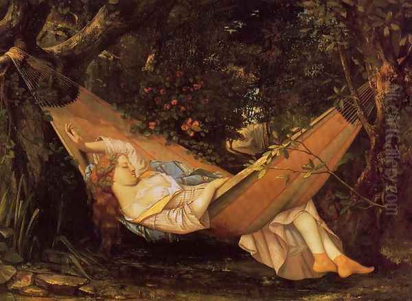 The Hammock Oil Painting by Gustave Courbet