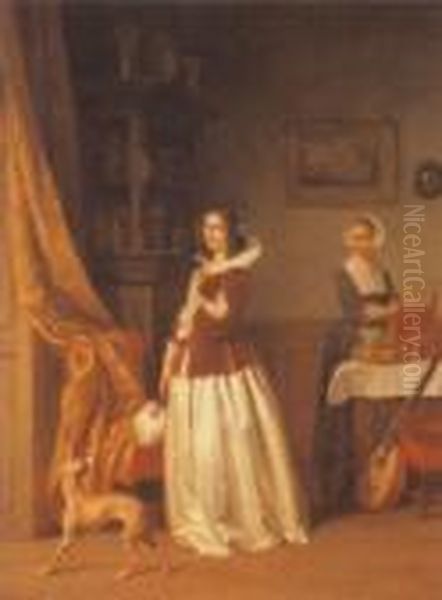 Lady Of The House Oil Painting by Henri Jozef Dillens