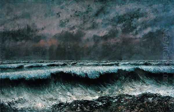 The Wave, 1870 Oil Painting by Gustave Courbet