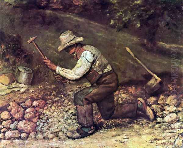 The Stone Breaker Oil Painting by Gustave Courbet