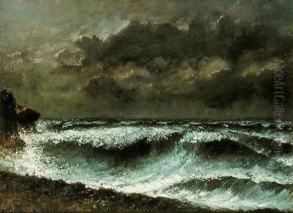 Squall on the Horizon, c.1872 Oil Painting by Gustave Courbet