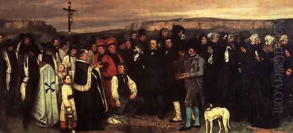 A Burial at Ornhans Oil Painting by Gustave Courbet