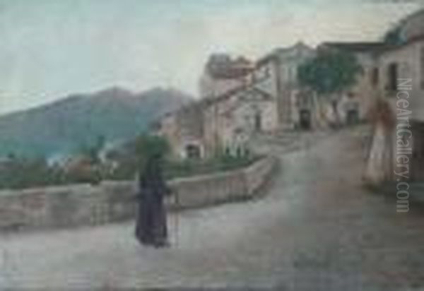 Verso Il Convento Oil Painting by Francesco Paolo Diodati