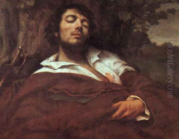 Wounded Man Oil Painting by Gustave Courbet