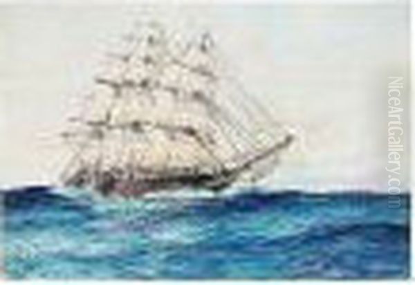 High Seas Oil Painting by Charles Dixon