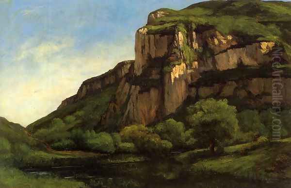 Rocks at Mouthier Oil Painting by Gustave Courbet