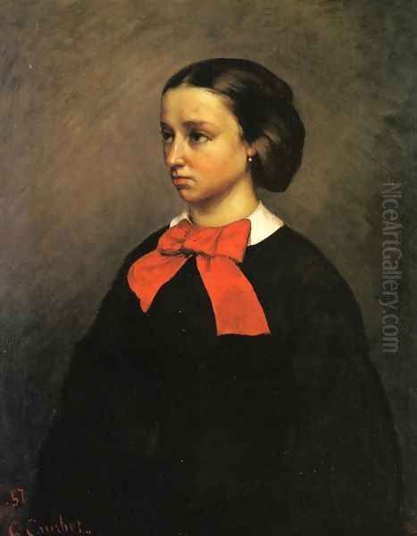 Portrait of Madame Jacquet Oil Painting by Gustave Courbet