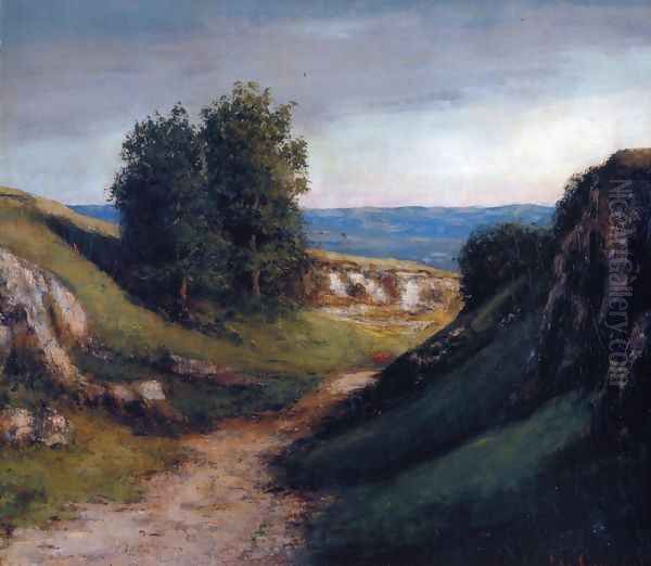 Path to the Sea Oil Painting by Gustave Courbet