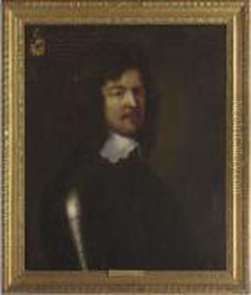 Half-length In Armour Oil Painting by William Dobson