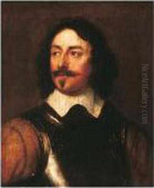 Portrait Of An Officer Oil Painting by William Dobson