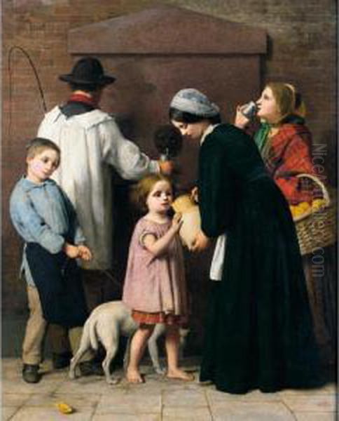 The Drinking Fountain Oil Painting by William Charles Thomas Dobson