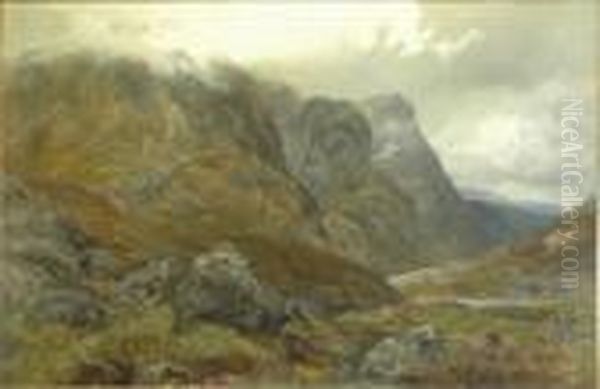 Highland Landscape Oil Painting by James Docharty