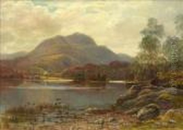 Loch Scene Oil Painting by James Docharty