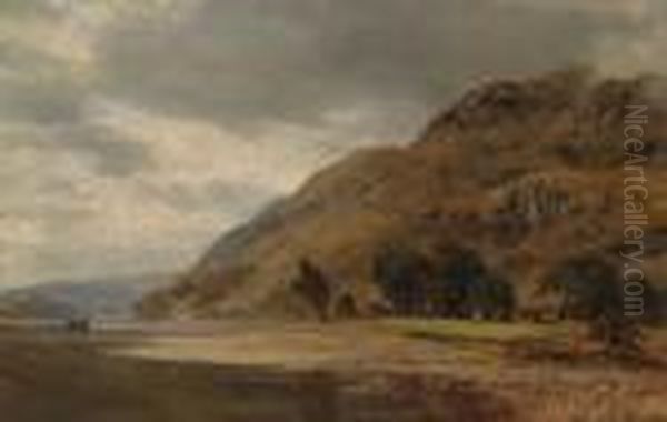 View Of Loch Esk Oil Painting by James Docharty