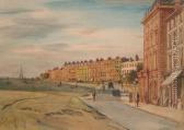 Montpelier Row Blackheath Oil Painting by Francis H. Dodd