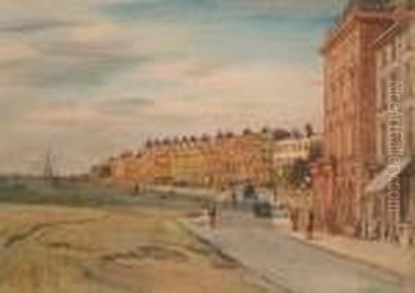 Montpelierrow Blackheath Oil Painting by Francis H. Dodd