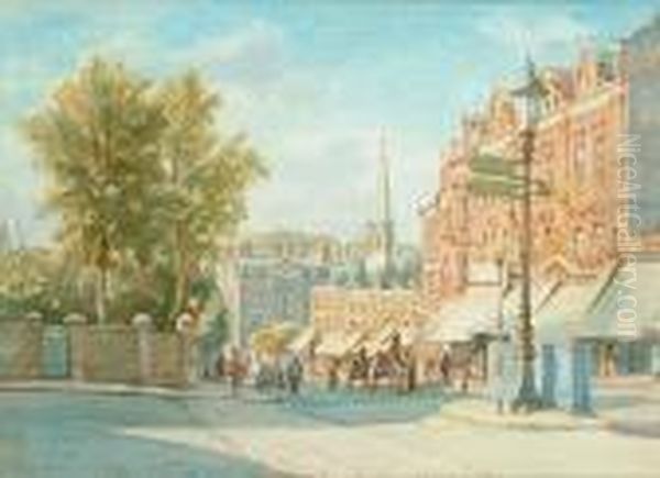 Belmont Hill, Blackheath Oil Painting by Francis H. Dodd