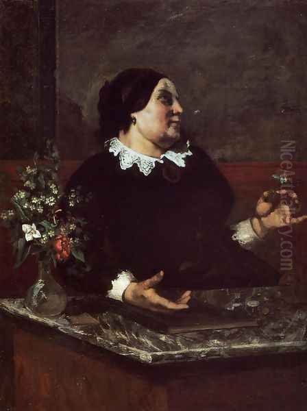 Mère Grégoire (Mother Grégoire) Oil Painting by Gustave Courbet