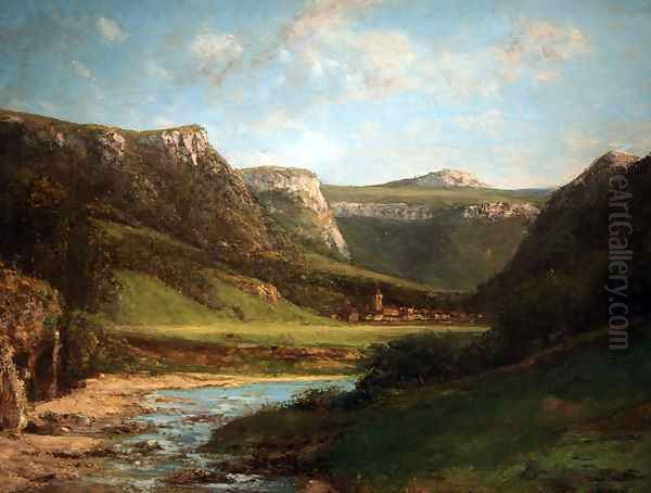 Landscape in the Jura Oil Painting by Gustave Courbet