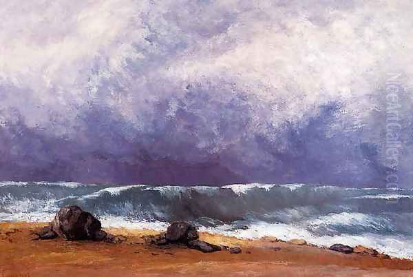 The Wave IV Oil Painting by Gustave Courbet