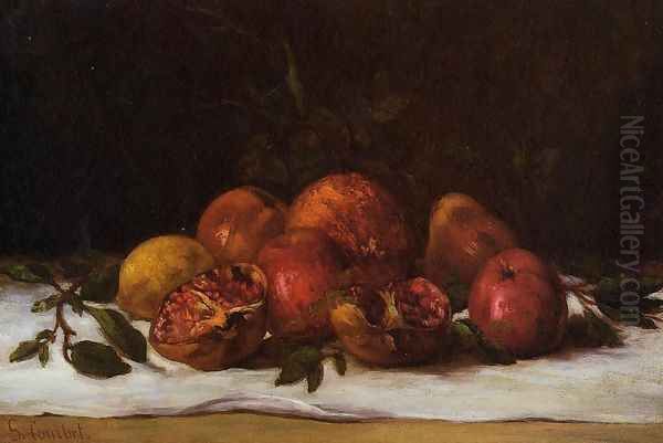 Still Life Oil Painting by Gustave Courbet