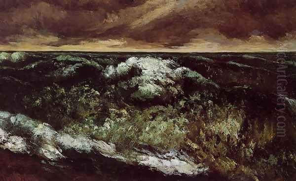 The Angry Sea Oil Painting by Gustave Courbet