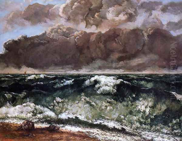 The Wave II Oil Painting by Gustave Courbet