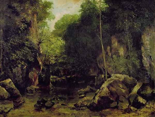 Le Puits-Noir, Doubs Oil Painting by Gustave Courbet