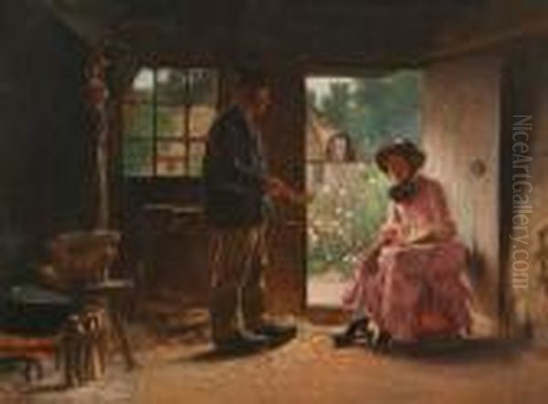 John Henry Dolph . Oil Painting by John Henry Dolph