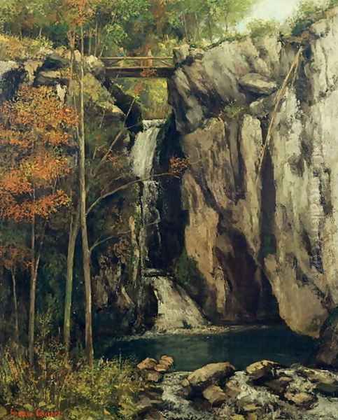 The Chasm at Conches, 1864 Oil Painting by Gustave Courbet