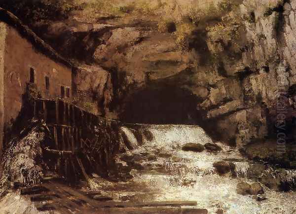 The Source of the Loue I Oil Painting by Gustave Courbet