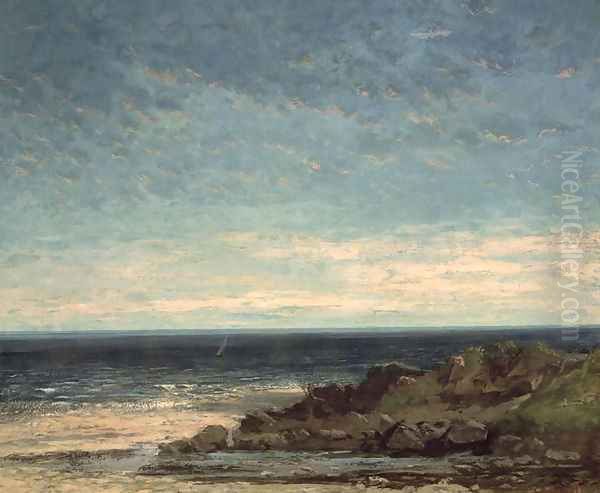 The Sea Oil Painting by Gustave Courbet