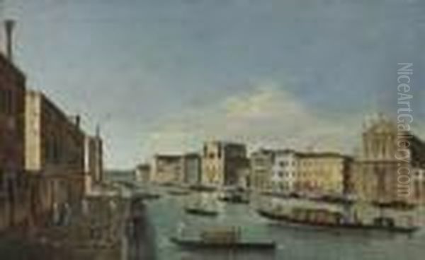 The Grand Canal Oil Painting by Apollonio Domenichini