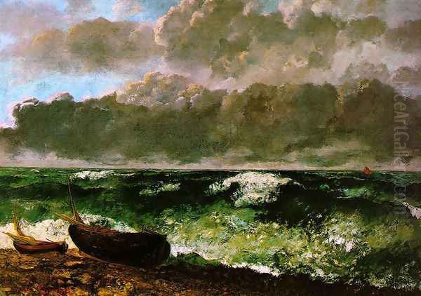 The Stormy Sea or, The Wave, 1870 Oil Painting by Gustave Courbet