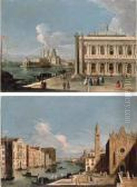 The Piazzetta, Venice Oil Painting by Apollonio Domenichini