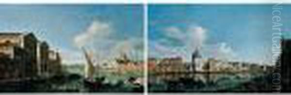 Six Views Of Venice Oil Painting by Apollonio Domenichini