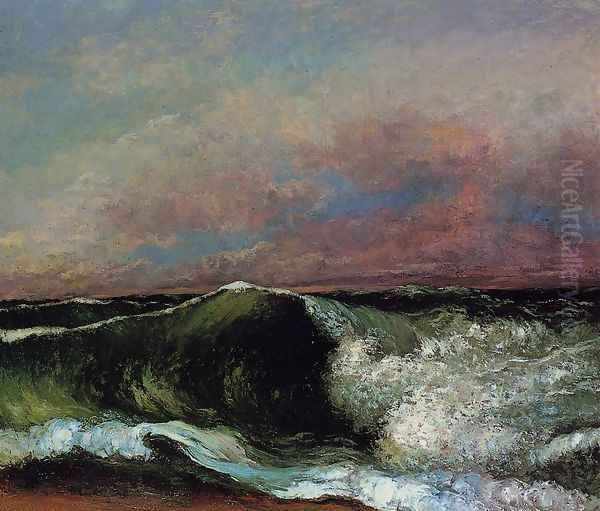 The Wave, 1870 2 Oil Painting by Gustave Courbet