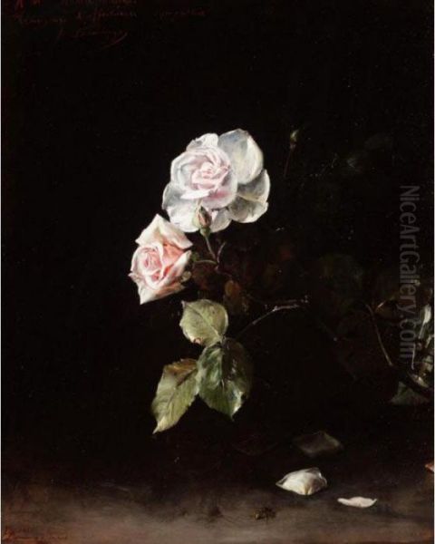 Roses Oil Painting by Francisco Domingo Marques