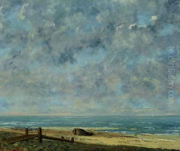 The Sea, c.1872 Oil Painting by Gustave Courbet