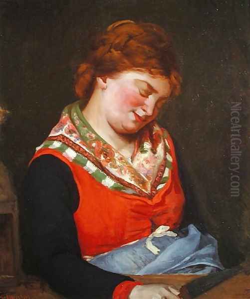 Peasant Woman Sleeping, 1853 Oil Painting by Gustave Courbet