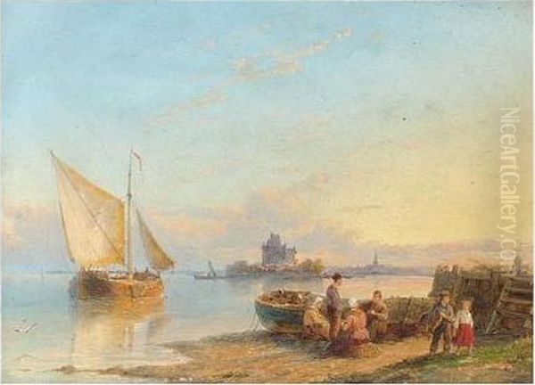 Holland Oil Painting by Pieter Christiaan Cornelis Dommersen